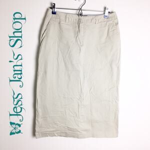 Larry Levine Sport Stretch Skirt Beige 10